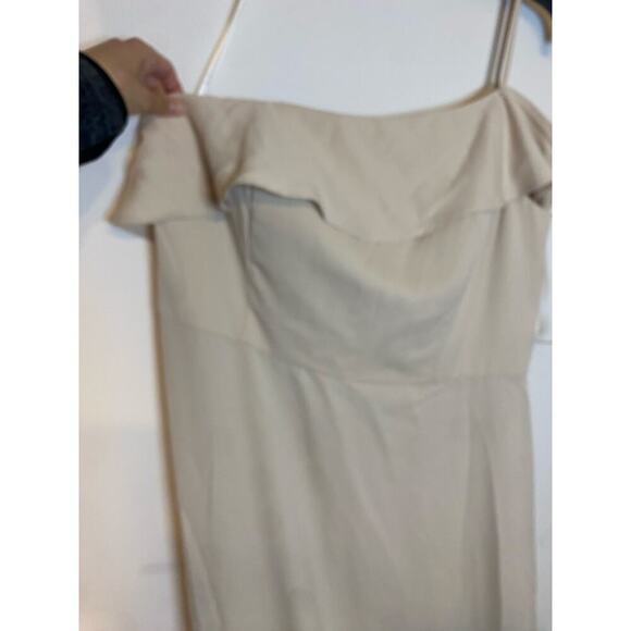 NWT Hailey Paige Occasions Cashmere Off Shoulder Formal Gown Dress Bridesmaid 22 - Picture 9 of 16